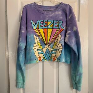 Prince Peter Weezer Tie-Dye Cropped Sweatshirt